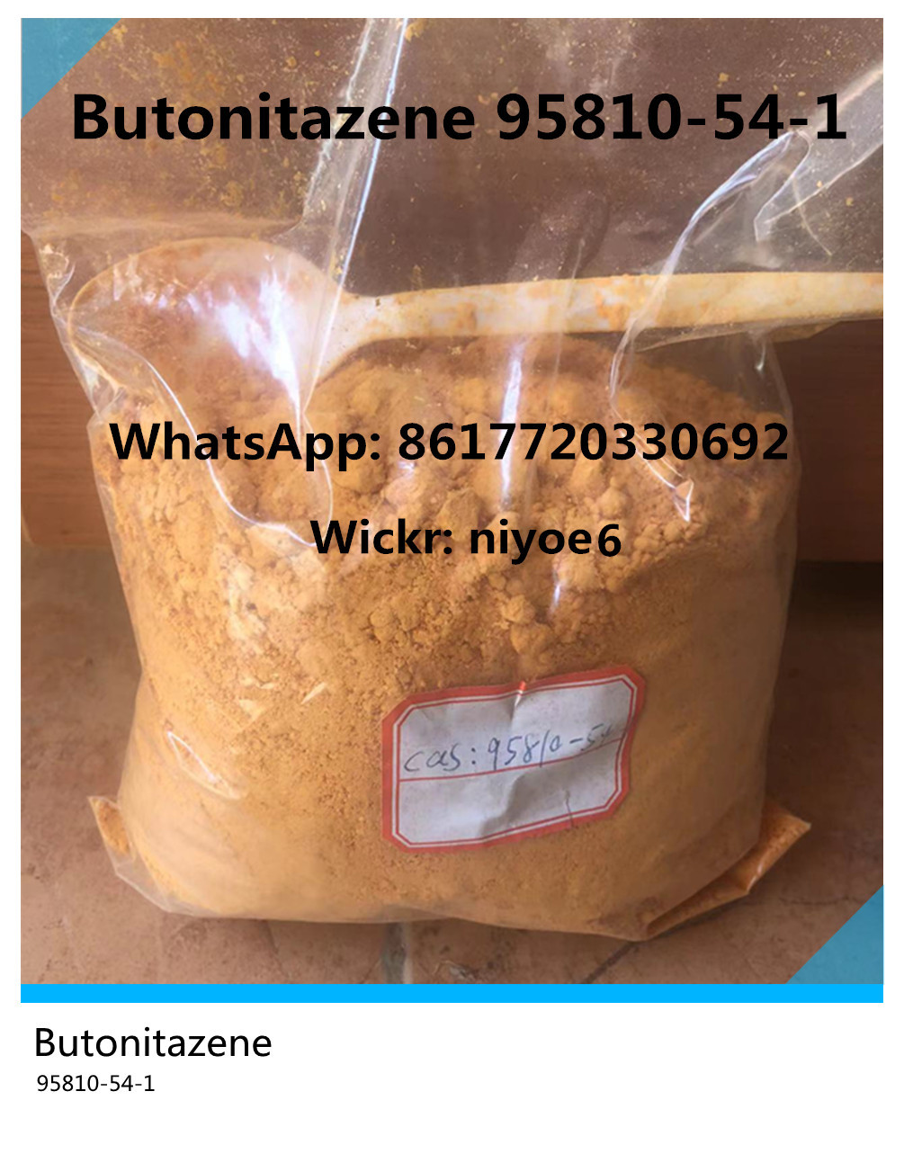 Supply 99% Opiate Butonitazene Powder CAS 95810-54-1 for Analgesia Wickr: niyoe6